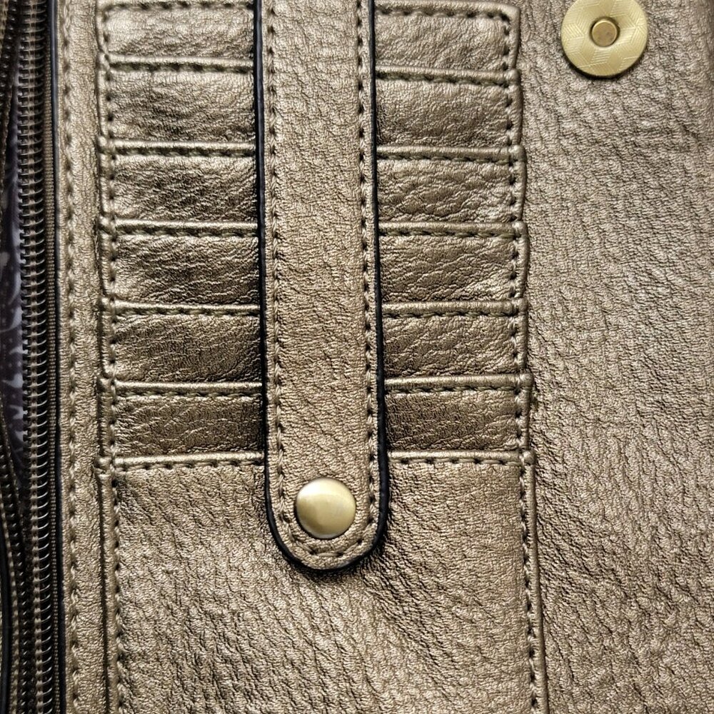 NWT Joy Susan Metallic Gold Crossbody Wristlet Wallet - Picture 7 of 13